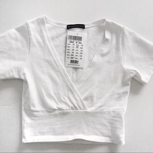 BNWT brandy melville white amara top